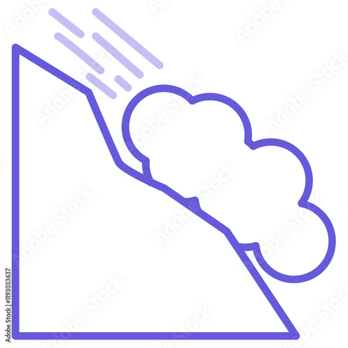 Snow Avalanche Icon