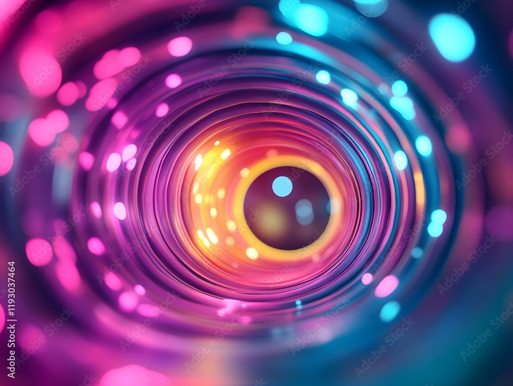 Obraz premium Abstract light at the end of a tunnel, symbolizing hope and breakthrough moments.