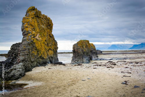 Rock formations on Rauðsdal...