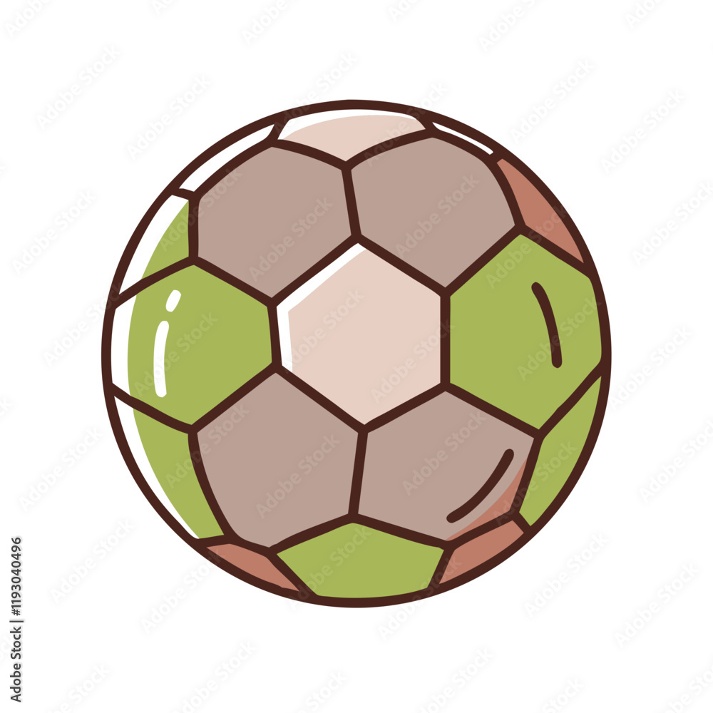 Fototapeta premium Soccer ball icon on a white background