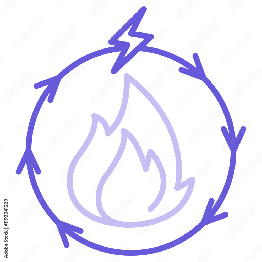 Fire Energy Icon
