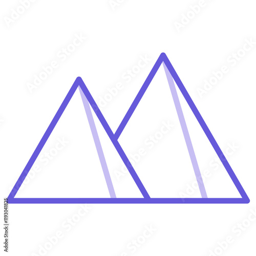 Pyramid Landscape Icon