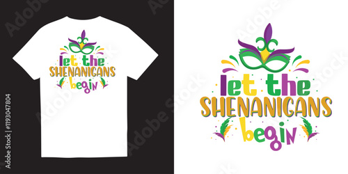 Let the shenanigans begin mardi gras tshirt design, Mardi Gras svg design,Happy Mardi Gras svg, Fleur De Lis svg, Mardi Gras Coquette Bow png, Hand Drawn design, Brushstroke Mardi Gras
