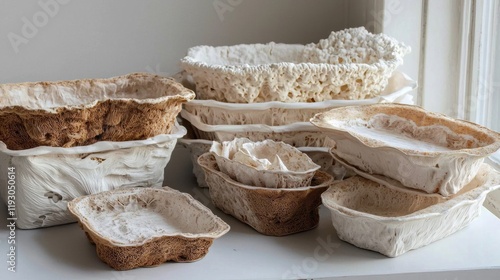 Innovative biodegradable packaging made from mycelium.