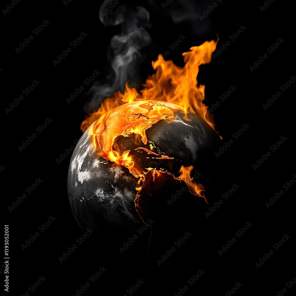 burning planet earth burning planet earth