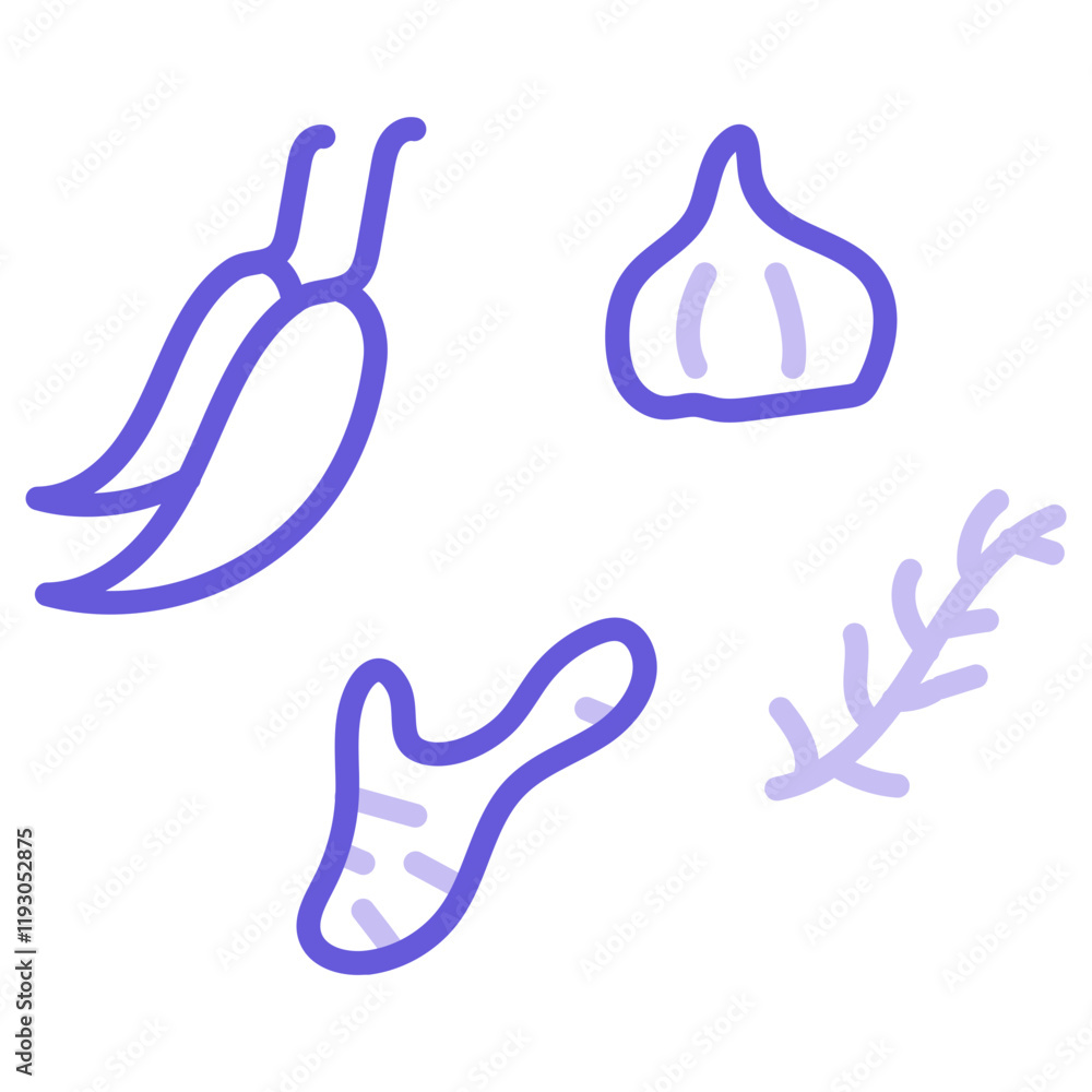 Obraz premium Spices Icon