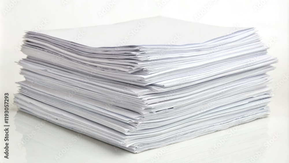 A bunch of crumpled white papers stacked together in a neat pile, organized mess, crumpled paper, paper stack A bunch of crumpled white papers stacked together in a neat pile, organized mess, crumpled paper, paper stack