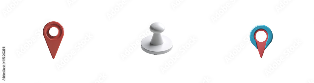 Collection of map pin isolated on a white background as transparent PNG
Collection of map pin isolated on a white background as transparent PNG