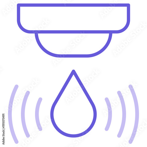 Smart Water Sensor Icon