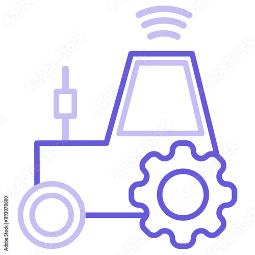 Smart Tractor Icon