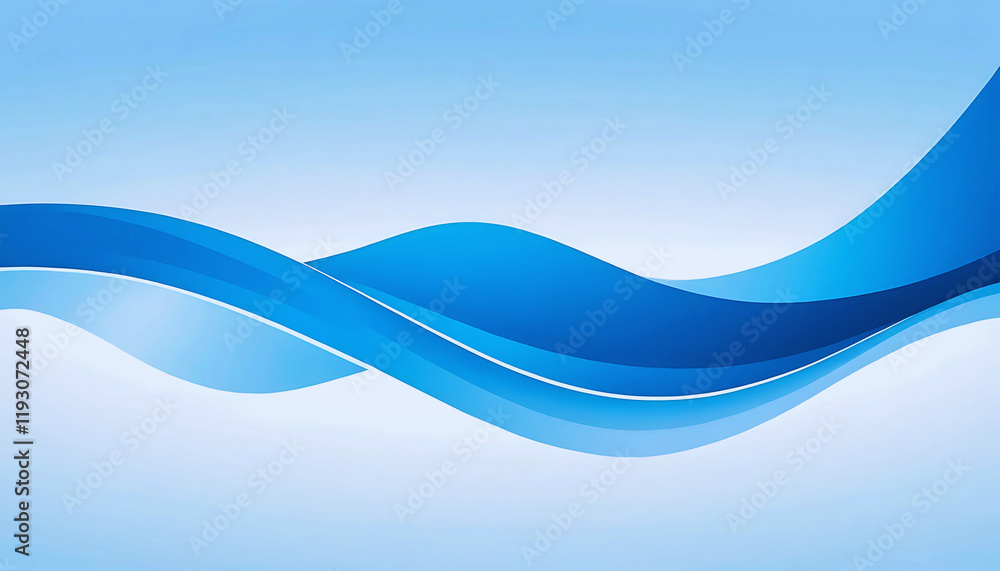 Fototapeta premium abstract blue wave background