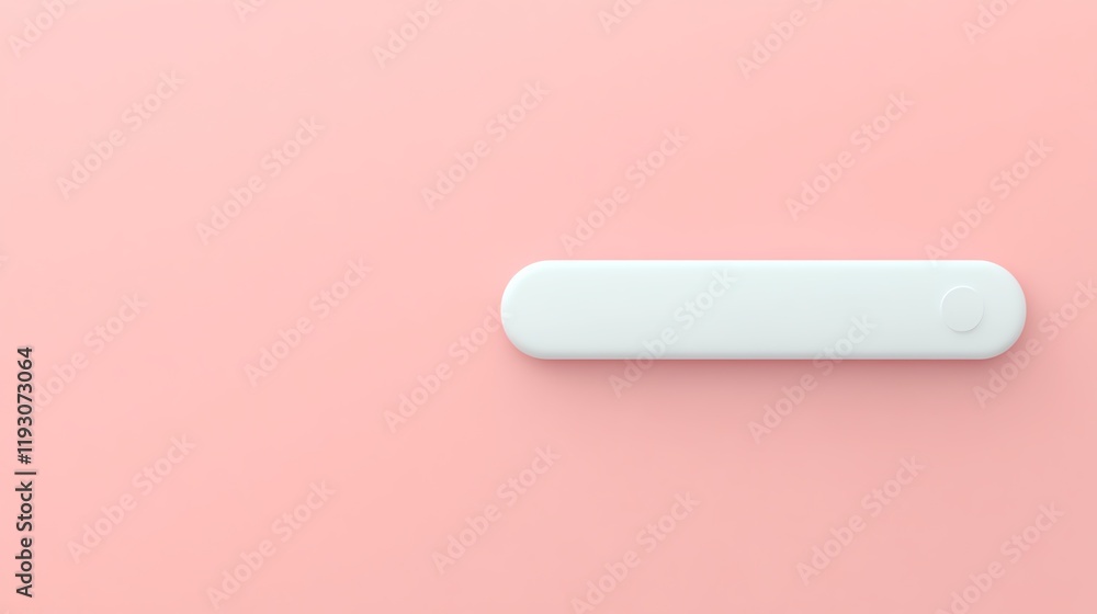 A sleek, white object is centered against a soft pink background, showcasing minimalist design and modern aesthetics. A sleek, white object is centered against a soft pink background, showcasing minimalist design and modern aesthetics.