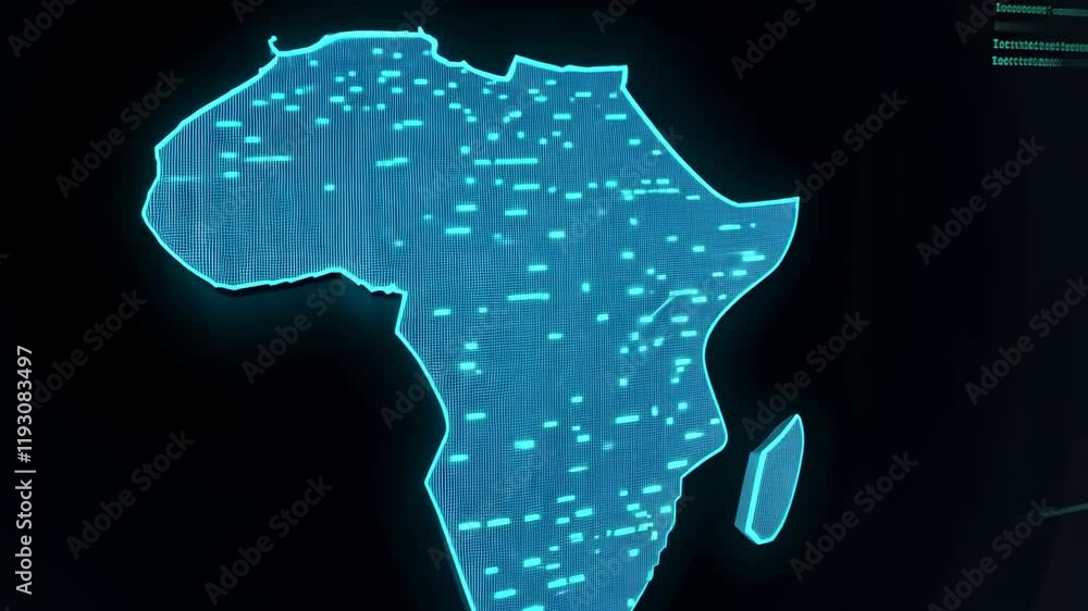 Digital Africa: A Glowing Map of the Continent's Technological Landscape