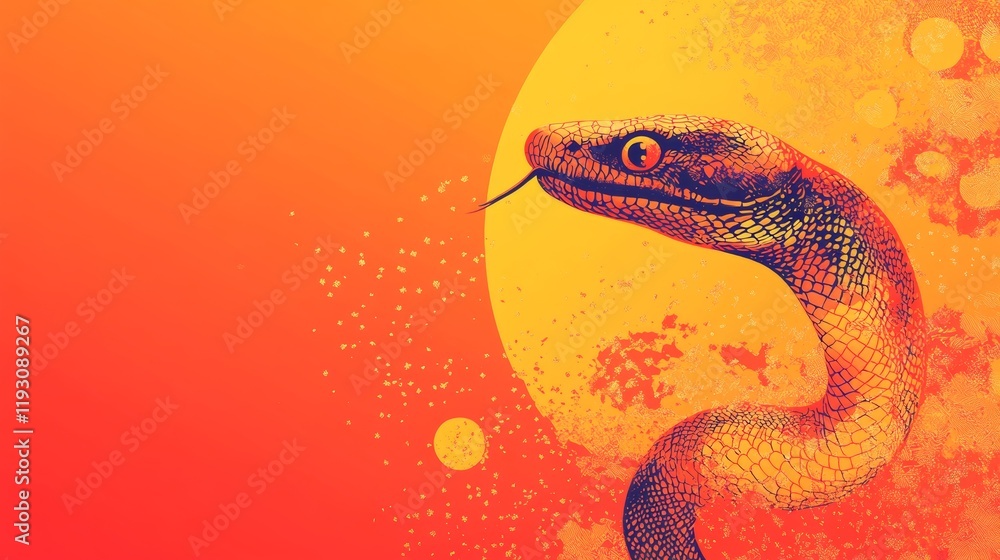 Fototapeta premium chinese new year vector design cards. 2025 year of the snake. lunar new year concept.