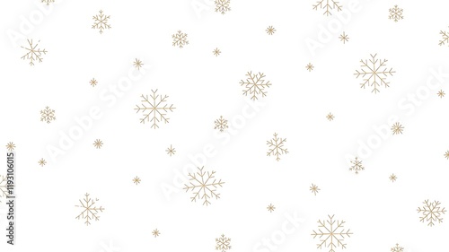 Wallpaper Mural Elegant white background with golden snowflake pattern for festive business use Torontodigital.ca