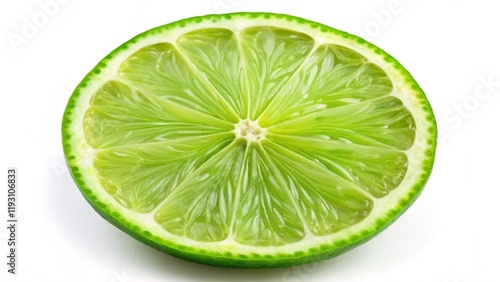 lime slice isolated on white