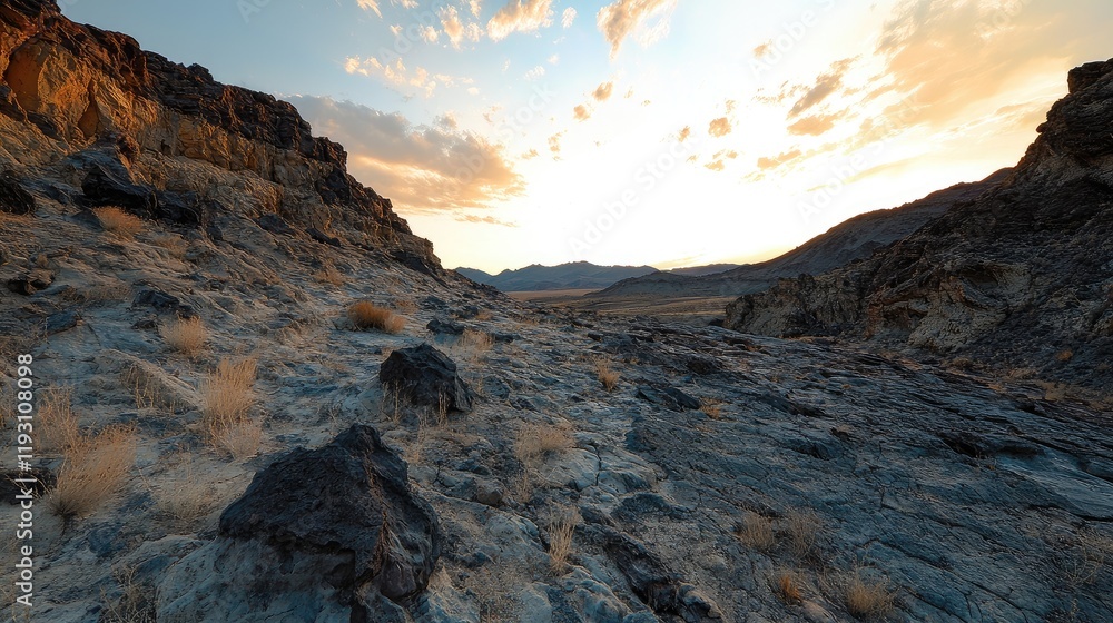 Obraz premium sunset in the mountains