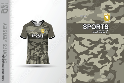 Modern ready-to-print jersey design with dynamic lines and vibrant colors. Perfect for football, basketball, cycling, or sportswear. High-quality, customizable vector file for instant printing.