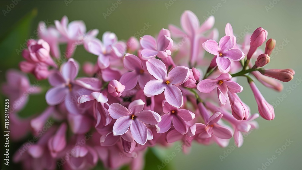 Close up of delicate pink lilac flowers showcasing vibrant petals and a serene, natural beauty perfect for spring themes Close up of delicate pink lilac flowers showcasing vibrant petals and a serene, natural beauty perfect for spring themes