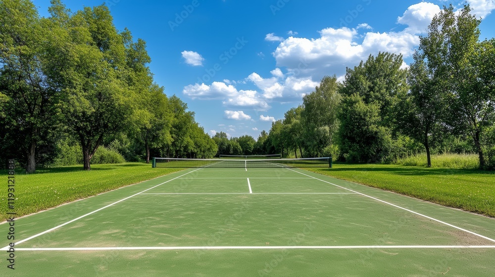 Obraz premium Tennis Court for Sport Enthusiasts