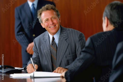 Entrepreneur celebrating successful business acquisition