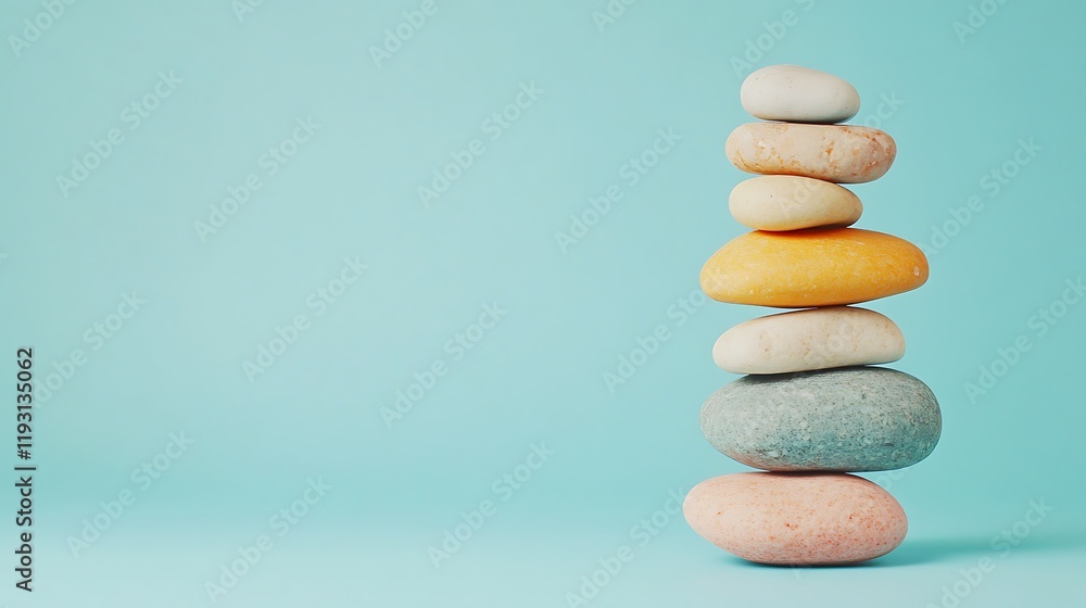 Serene Stacked Stones: A Symbol of Balance and Tranquility Serene Stacked Stones: A Symbol of Balance and Tranquility