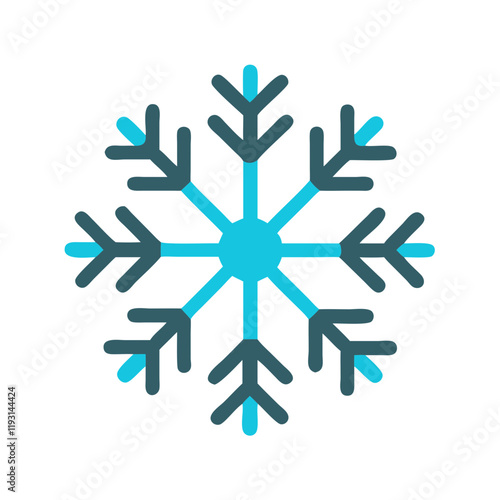 Snowflake Icon on white background