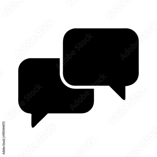 Speech Bubbles Icon displaying communication concept