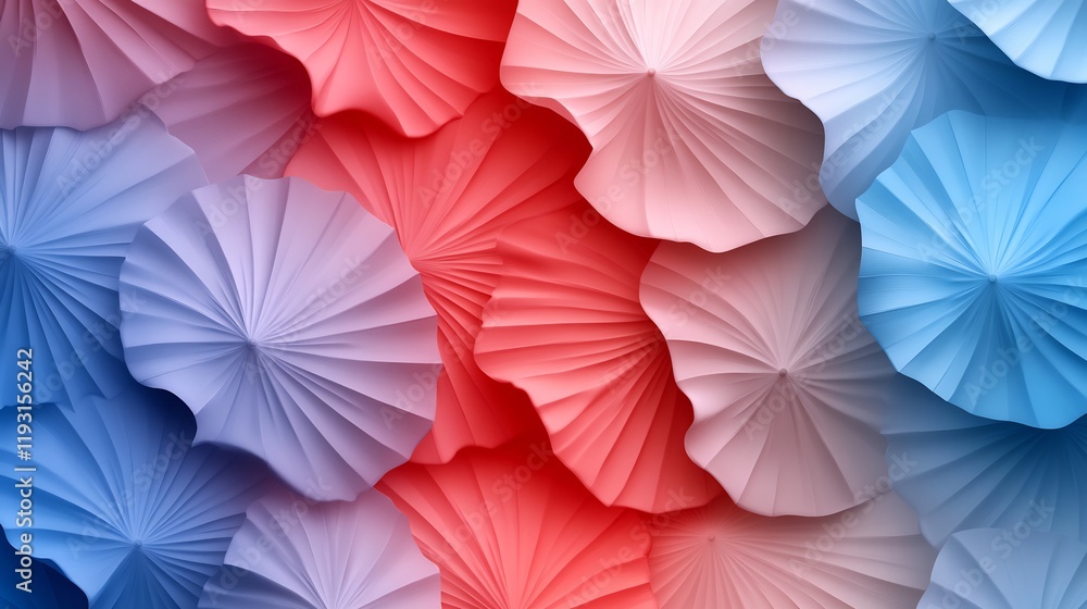 Obraz premium Abstract Colorful Paper Fan Background Design