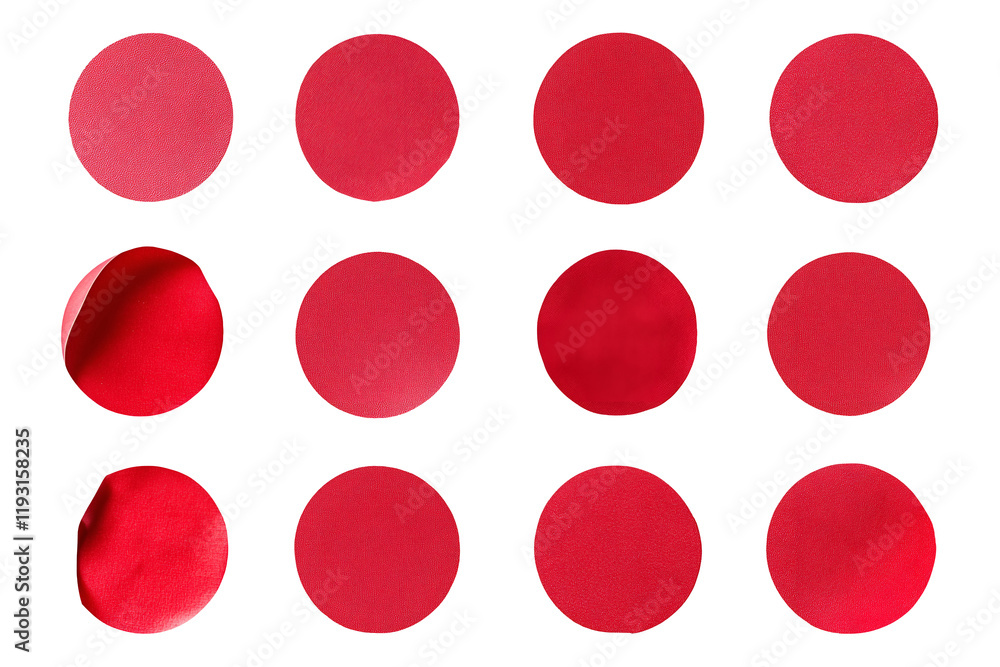 Collection set of red circle stickers isolated on transparent or white background, png Collection set of red circle stickers isolated on transparent or white background, png
