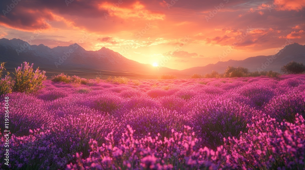 A field of lavender flowers swaying gently in the breeze, peaceful setting, aromatic, calming, soft light, natural beauty A field of lavender flowers swaying gently in the breeze, peaceful setting, aromatic, calming, soft light, natural beauty