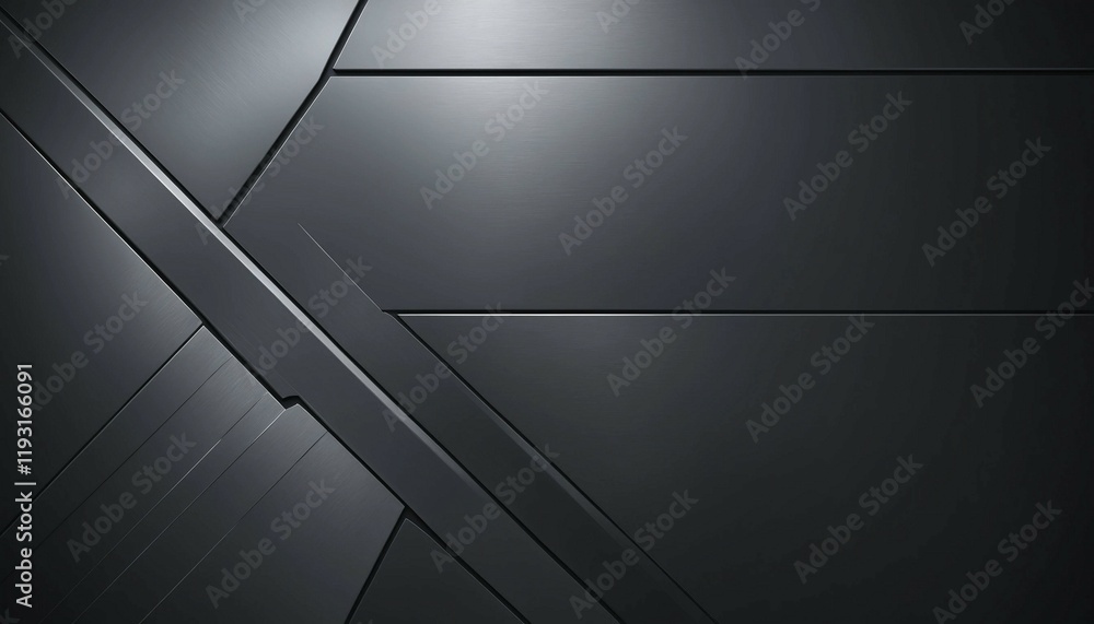 Smooth dark metal surface with reflective glow and subtle grooves Smooth dark metal surface with reflective glow and subtle grooves
