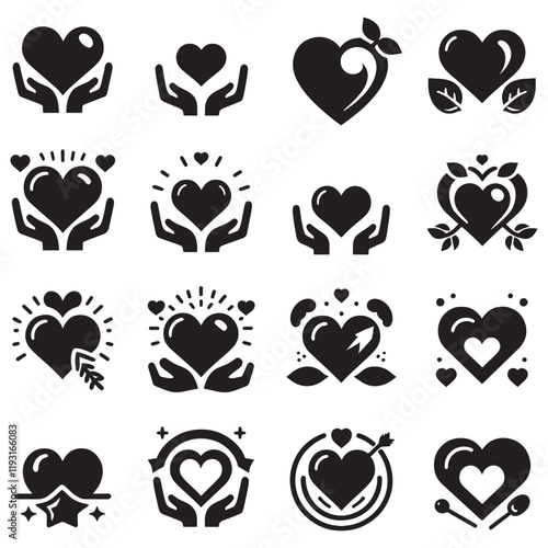 love icon set