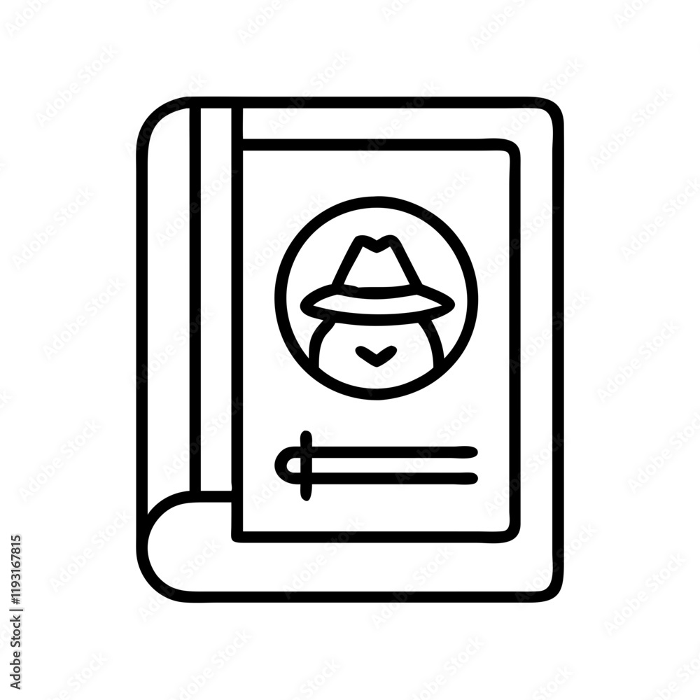 safari guidebook icon, safari guidebook line art - simple line art of safari guidebook, perfect for safari guidebook logos and icons and themed design safari guidebook icon, safari guidebook line art - simple line art of safari guidebook, perfect for safari guidebook logos and icons and themed design