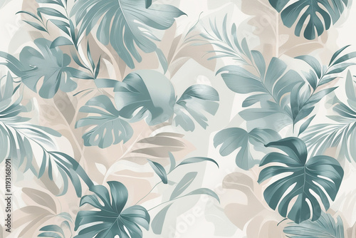 seamless floral pattern leaf background