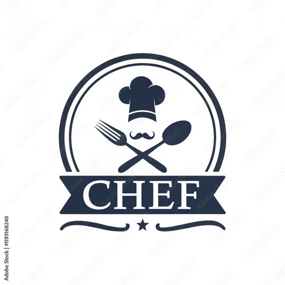 Fototapeta premium Chef logo design