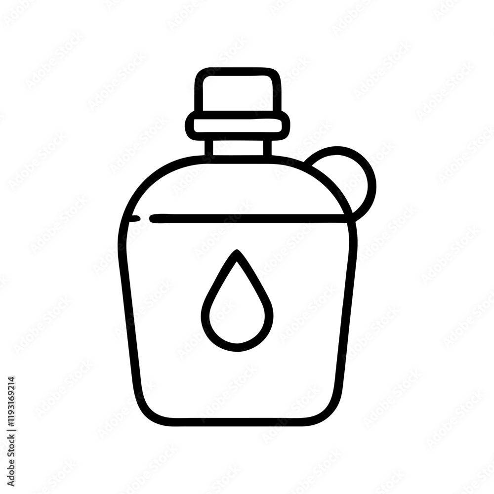 safari water canteen icon, safari water canteen line art - simple line art of safari water canteen, perfect for safari water canteen logos and icons and themed design safari water canteen icon, safari water canteen line art - simple line art of safari water canteen, perfect for safari water canteen logos and icons and themed design