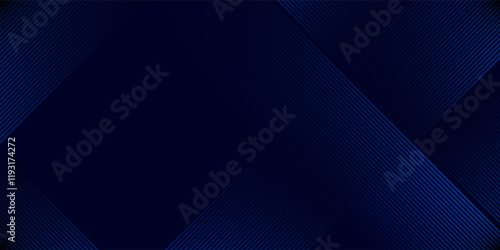 Modern black and blue background with lines shape, minimal technology background
