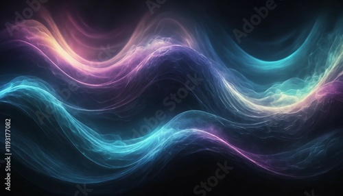 Wavy textures with a glowing aura, mystical