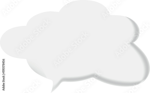 The speech bubble is voluminous.