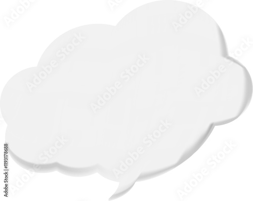 The speech bubble is voluminous.