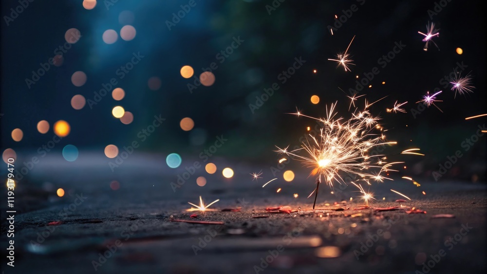 Fototapeta premium A field of blurry colorful sparks scattered across a dark canvas, emitting a soft luminescent glow, pixelated stars, vibrant colors, luminescent dots