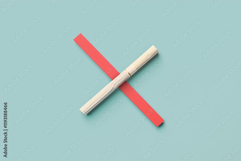 Minimalist crossed pens on pastel background Minimalist crossed pens on pastel background