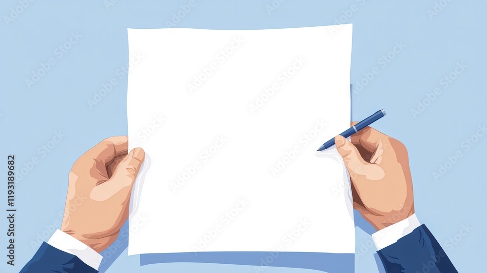 Professional office supplies clipart for paper sheet design