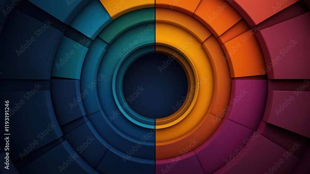 Obraz premium film and television concept. A dynamic visualization of award-winning scenes displayed in a kaleidoscope