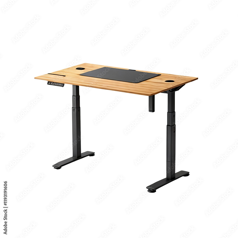 Modern Bamboo Desk: Sleek and functional, this adjustable desk crafted from natural bamboo, epitomizes minimalist design and ergonomic comfort. Modern Bamboo Desk: Sleek and functional, this adjustable desk crafted from natural bamboo, epitomizes minimalist design and ergonomic comfort.