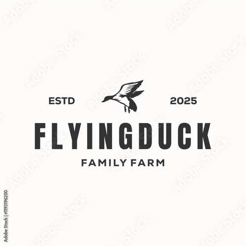 simple duck logo design