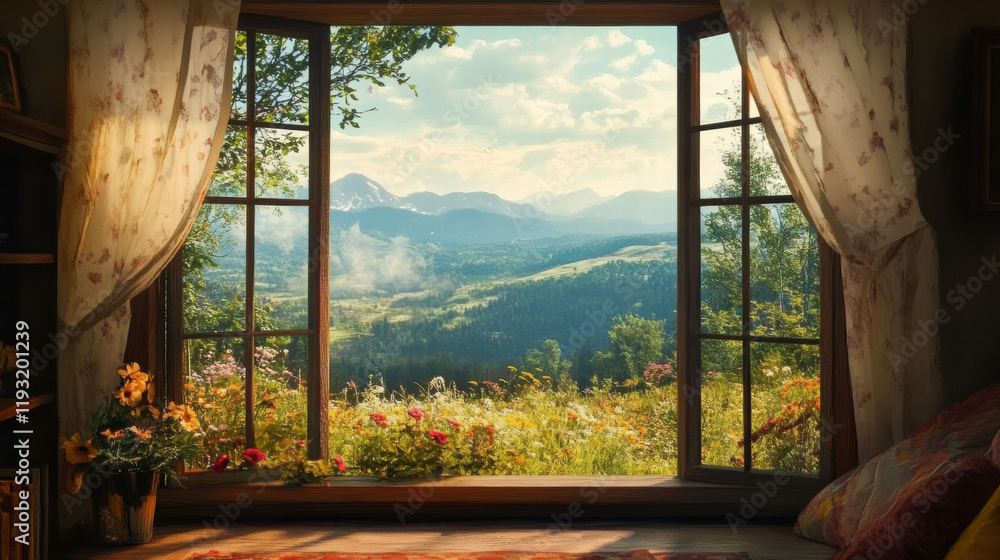 Beautiful window views mountain view nature landscape scene scenery wallpaper backdrop Beautiful window views mountain view nature landscape scene scenery wallpaper backdrop