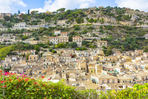 Beautiful view of the city of Modica from the Cathedral of San Giorgio