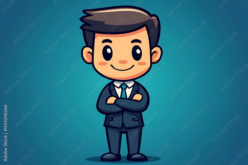 Cute Chibi Businessman Cartoon Cute Chibi Businessman Cartoon
